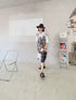 Abstract Cityscape Art Shirt Dress